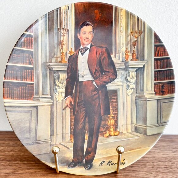 1981 Rhett Collector Plate | Gone with the Wind Vintage Movie Art - Picture 2 of 7